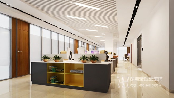 鄭州錦天城律師事務所敞開辦公區(qū)裝修設計方案