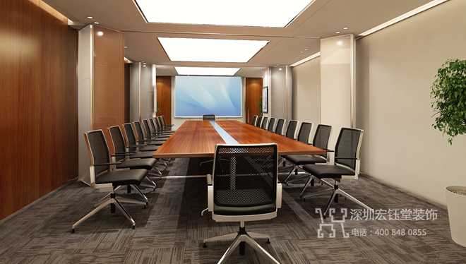 鄭州錦天城律師事務所大會議室裝修設計圖
