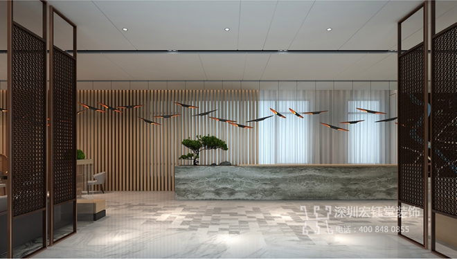 鄭州康橋地產(chǎn)一號院現(xiàn)代中式售樓部裝修設(shè)計(jì)案例 鄭州康橋地產(chǎn)一號院現(xiàn)代中式售樓部裝修設(shè)計(jì)案例