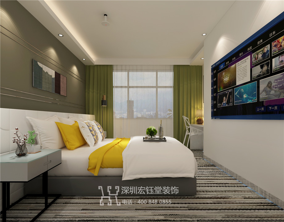 新鄭時尚精品酒店設(shè)計-酒店大床房設(shè)計效果圖 新鄭時尚精品酒店設(shè)計-酒店大床房設(shè)計效果圖