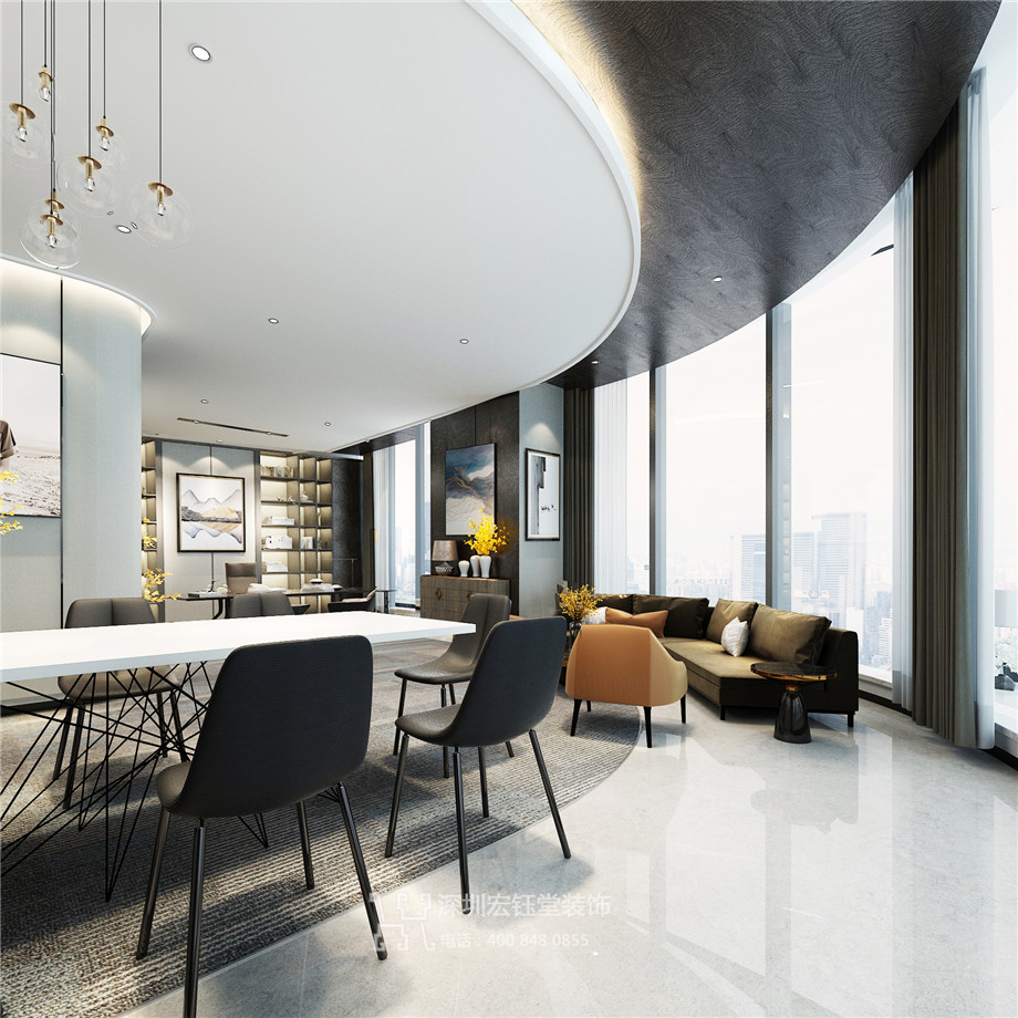 鄭州辦公室裝修設(shè)計案例-紅谷集團(tuán)辦公洽談區(qū)效果圖-宏鈺堂裝飾鄭州分公司 鄭州辦公室裝修設(shè)計案例-紅谷集團(tuán)辦公洽談區(qū)效果圖-宏鈺堂裝飾鄭州分公司