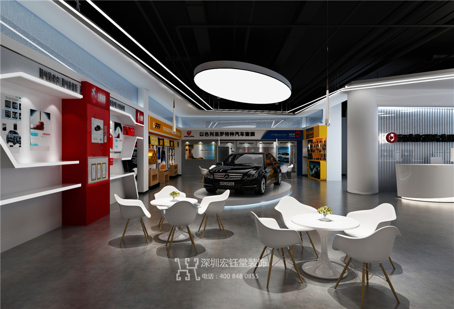 河南億通汽車(chē)用品有限公司獨(dú)棟辦公樓裝修設(shè)計(jì)方案-汽車(chē)用品展廳效果圖 河南億通汽車(chē)用品有限公司獨(dú)棟辦公樓裝修設(shè)計(jì)方案-汽車(chē)用品展廳效果圖