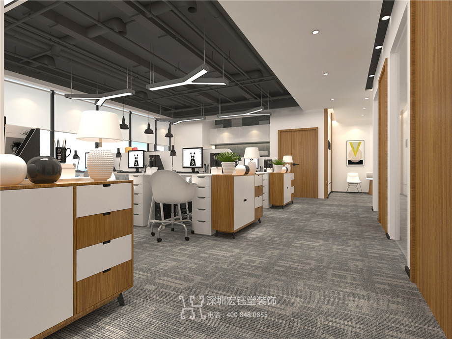 鄭州辦公室裝修設(shè)計(jì)案例-恒天明澤公司開(kāi)敞辦公區(qū)效果圖 鄭州辦公室裝修設(shè)計(jì)案例-恒天明澤公司開(kāi)敞辦公區(qū)效果圖