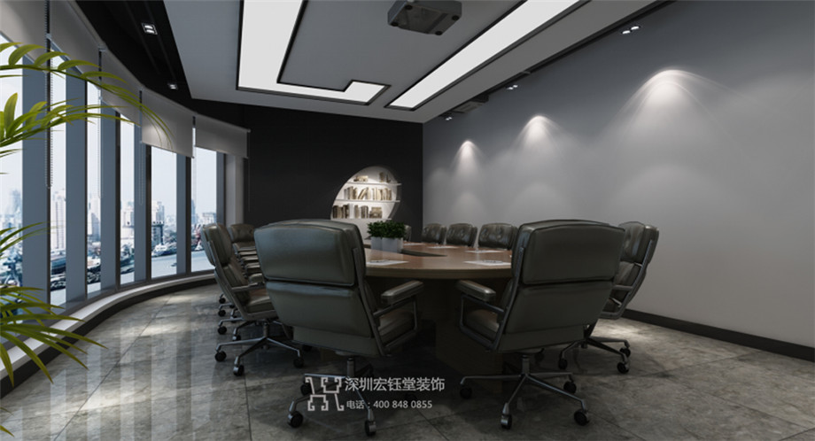 河南城之光照明工程有限公司企業(yè)辦公室會議室裝修設(shè)計(jì)案例