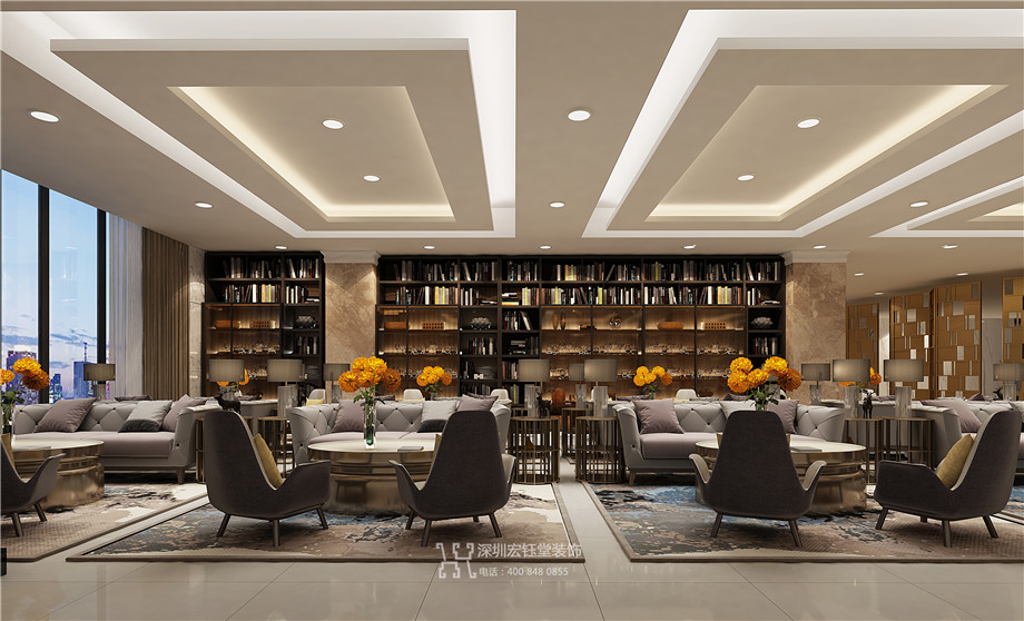 鄭州九龍國際售樓部室內(nèi)裝修設(shè)計方案