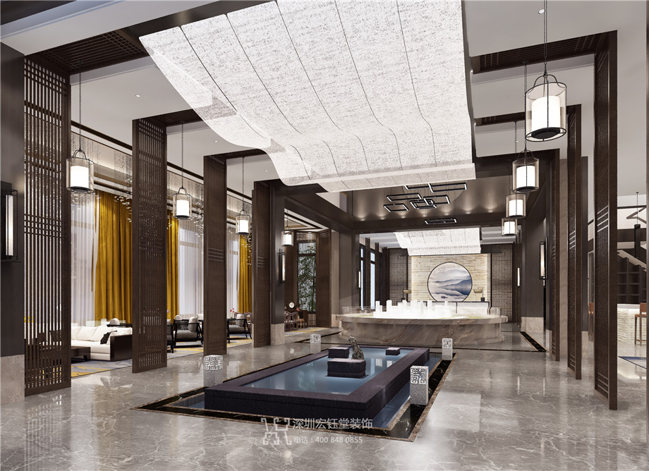 濮陽江南里新中式禪意售樓部裝修設(shè)計(jì)案例 濮陽江南里新中式禪意售樓部裝修設(shè)計(jì)案例