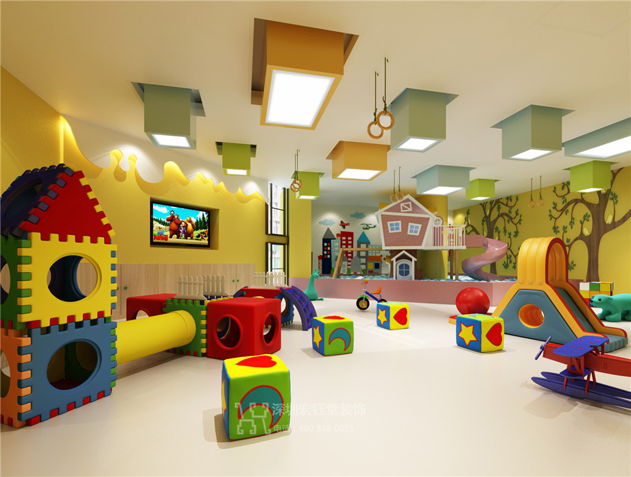 維貝尼兒童教育中心裝修設計方案-感統(tǒng)教室效果圖