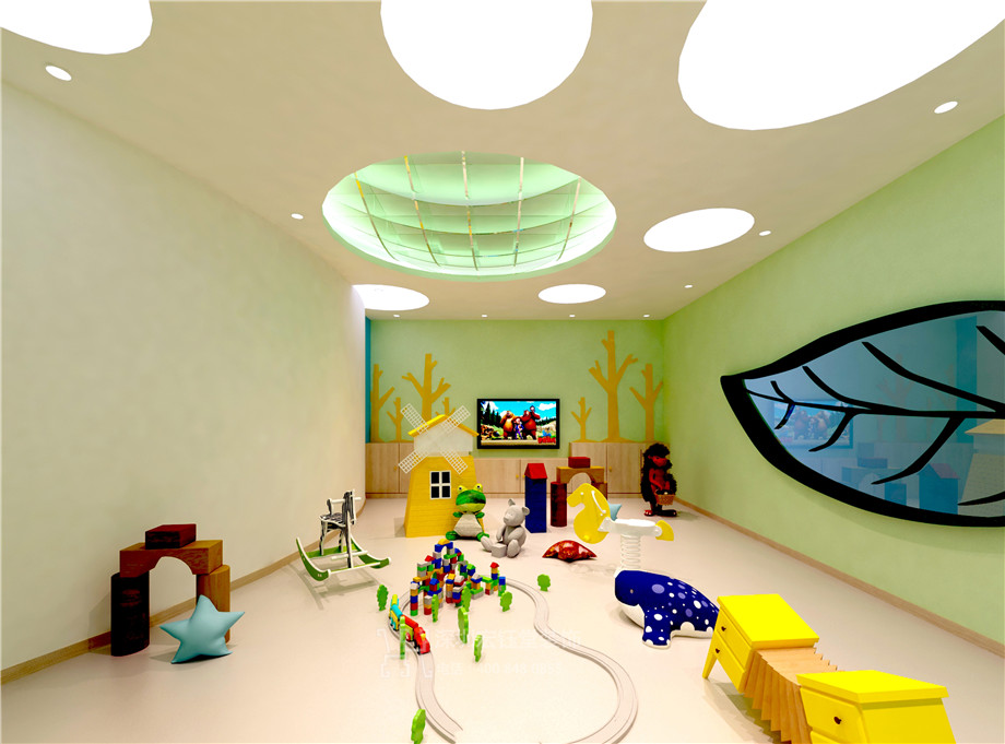 維貝尼兒童教育中心裝修設計方案-玩耍教室效果圖