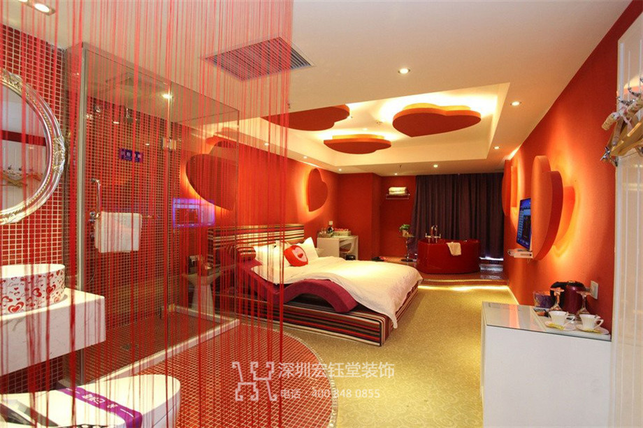 鄭州山楂樹情侶主題酒店客房裝修設(shè)計(jì)實(shí)景案例 鄭州山楂樹情侶主題酒店客房裝修設(shè)計(jì)實(shí)景案例