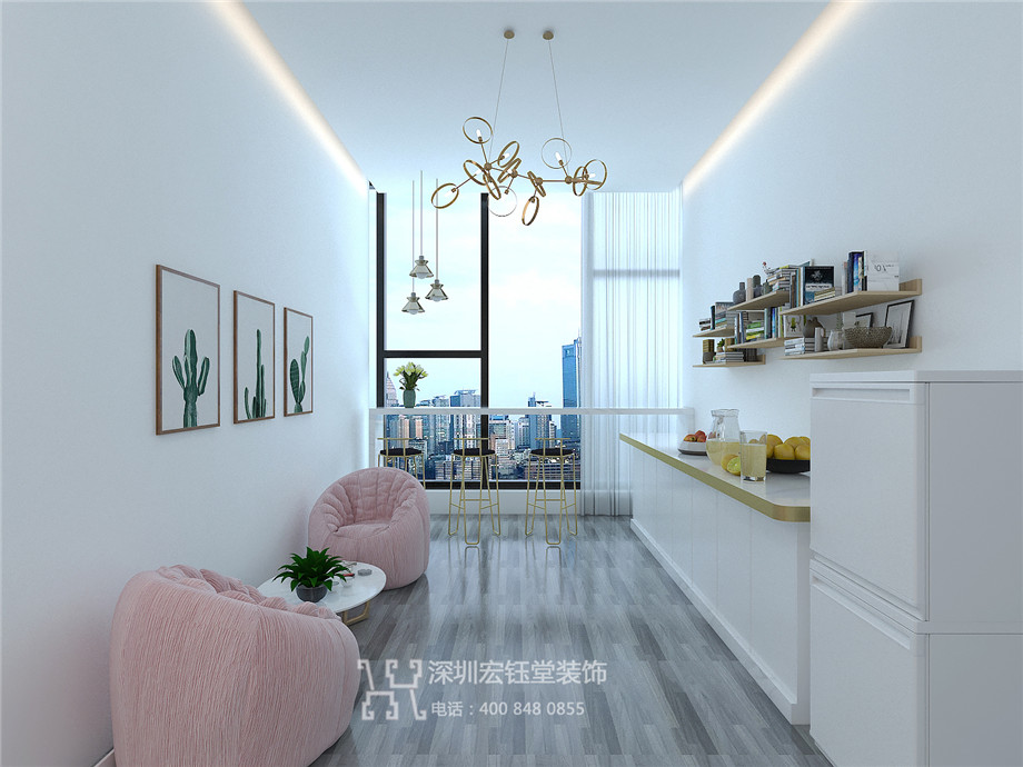 鄭州Dance少兒語言舞蹈培訓(xùn)裝修設(shè)計案例-接待區(qū)效果圖 鄭州Dance少兒語言舞蹈培訓(xùn)裝修設(shè)計案例-接待區(qū)效果圖