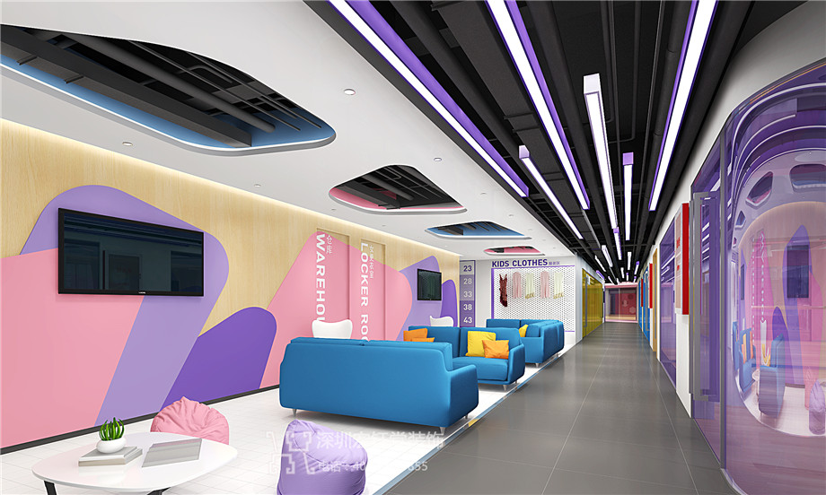 鄭州亞楠舞蹈藝術(shù)培訓(xùn)學(xué)校裝修設(shè)計(jì)方案-走廊效果圖 鄭州亞楠舞蹈藝術(shù)培訓(xùn)學(xué)校裝修設(shè)計(jì)方案-走廊效果圖