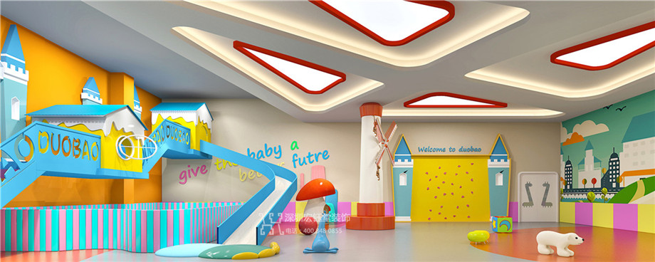 鄭州多寶兒童成長中心攀爬游樂區(qū)裝修設計方案 鄭州多寶兒童成長中心攀爬游樂區(qū)裝修設計方案