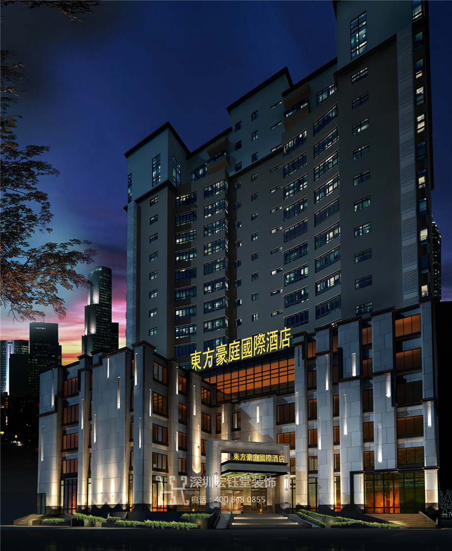 開封東方豪庭精品商務(wù)酒店外觀裝修設(shè)計(jì)效果圖 開封東方豪庭精品商務(wù)酒店外觀裝修設(shè)計(jì)效果圖