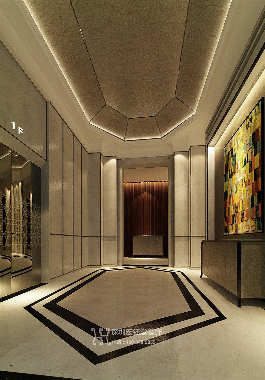 開封東方豪庭精品商務(wù)酒店電梯廳裝修設(shè)計(jì)效果圖 開封東方豪庭精品商務(wù)酒店電梯廳裝修設(shè)計(jì)效果圖