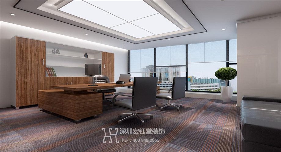 鄭州生物科技公司現(xiàn)代風(fēng)總經(jīng)理辦公室裝修設(shè)計(jì)方案 鄭州生物科技公司現(xiàn)代風(fēng)總經(jīng)理辦公室裝修設(shè)計(jì)方案