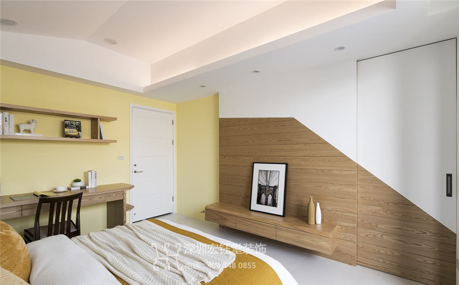 清雅舒適的周宅五層花園別墅女孩房裝修設計方案