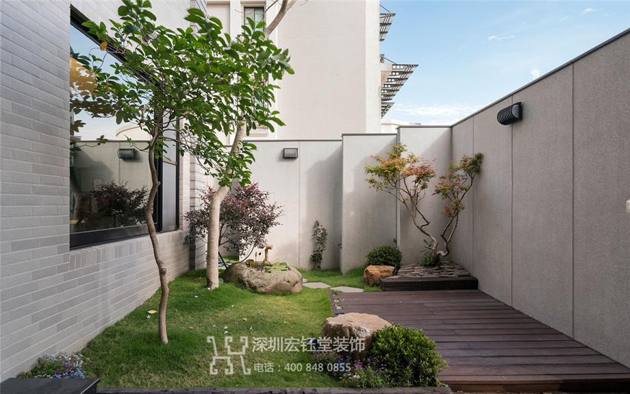 鄭州北龍湖周宅五層別墅景觀設計實景圖