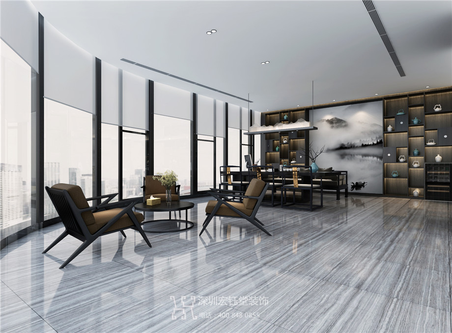 鄭州現(xiàn)代新中式總經(jīng)理辦公室裝修設(shè)計方案 鄭州現(xiàn)代新中式總經(jīng)理辦公室裝修設(shè)計方案