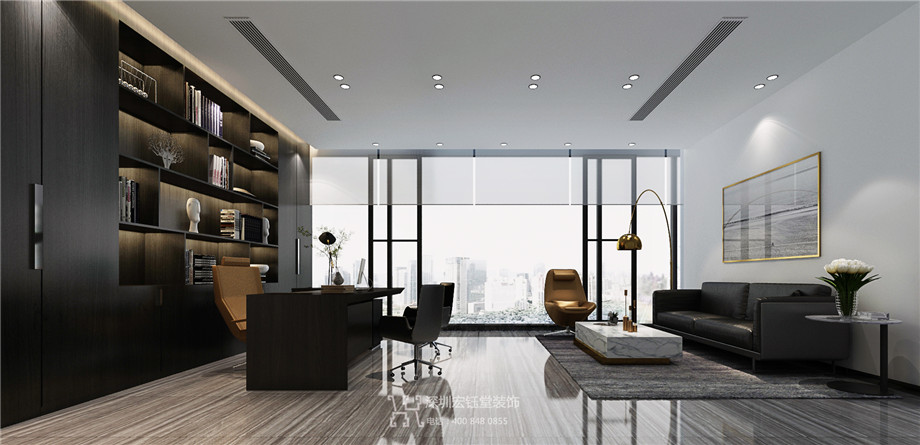 鄭州新泰和通信工程公司總經(jīng)理辦公室裝修設(shè)計方案 鄭州新泰和通信工程公司總經(jīng)理辦公室裝修設(shè)計方案