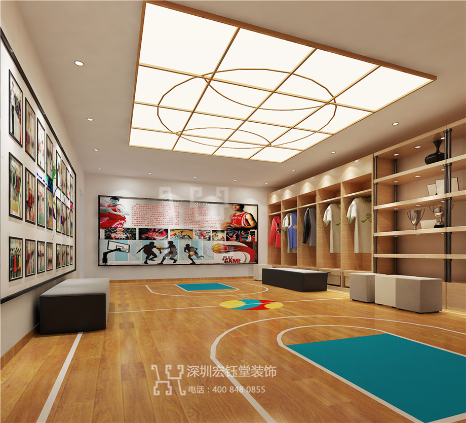 鄭州幸福路小學(xué)籃球休息室裝修設(shè)計(jì)效果圖 鄭州幸福路小學(xué)籃球休息室裝修設(shè)計(jì)效果圖