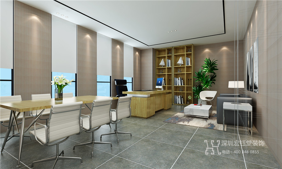 河南方孔集團現(xiàn)代風獨棟辦公樓裝修設(shè)計方案