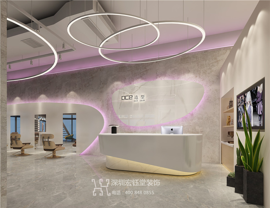 鄭州OCE時尚造型美發(fā)沙龍裝修設(shè)計案例 鄭州OCE時尚造型美發(fā)沙龍裝修設(shè)計案例