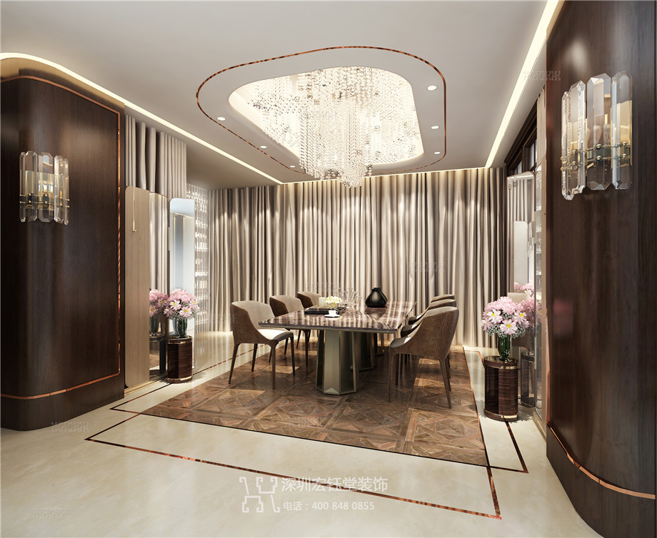 鄭州建業(yè)聯(lián)邦新城鄒公館別墅餐廳裝修設(shè)計(jì)效果圖 鄭州建業(yè)聯(lián)邦新城鄒公館別墅餐廳裝修設(shè)計(jì)效果圖