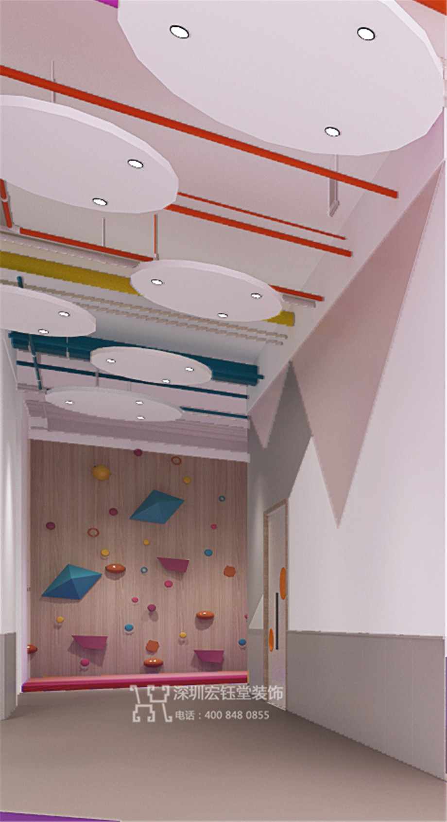 鄭州藍亭貝樹幼兒園裝修設(shè)計效果圖-走廊設(shè)計方案 鄭州藍亭貝樹幼兒園裝修設(shè)計效果圖-走廊設(shè)計方案