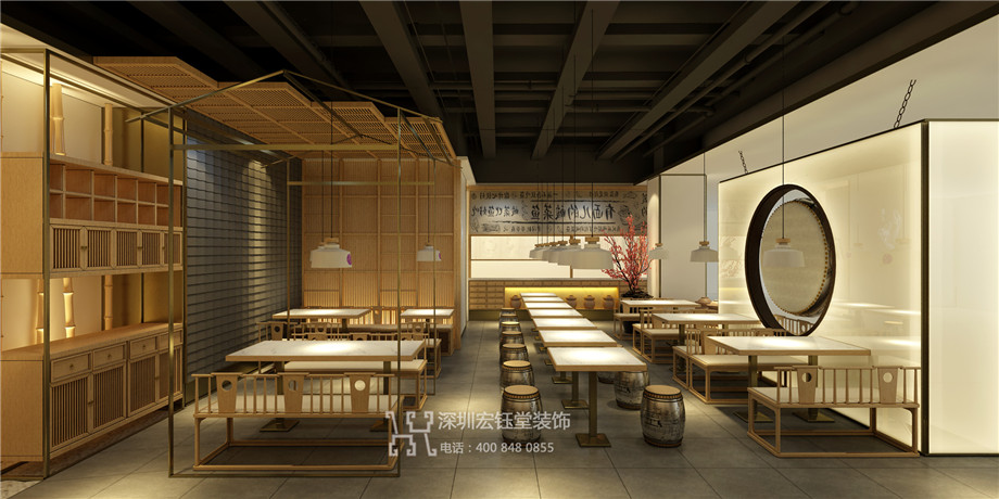 蓉小月老壇酸菜魚店面裝修設(shè)計(jì)方案