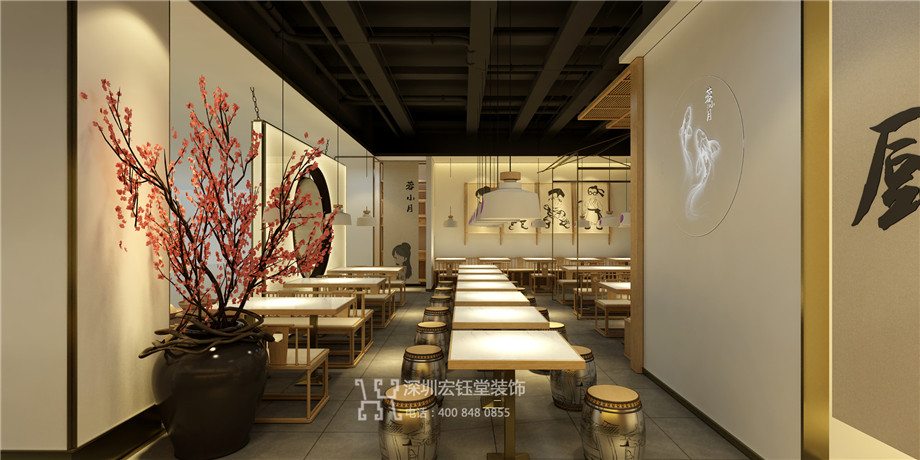 蓉小月老壇酸菜魚店面裝修設(shè)計(jì)方案