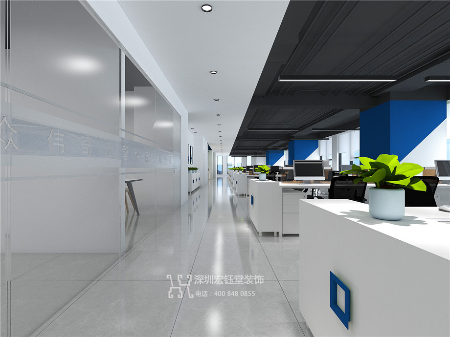鄭州科技公司簡(jiǎn)約辦公室裝修案例 鄭州科技公司簡(jiǎn)約辦公室裝修案例