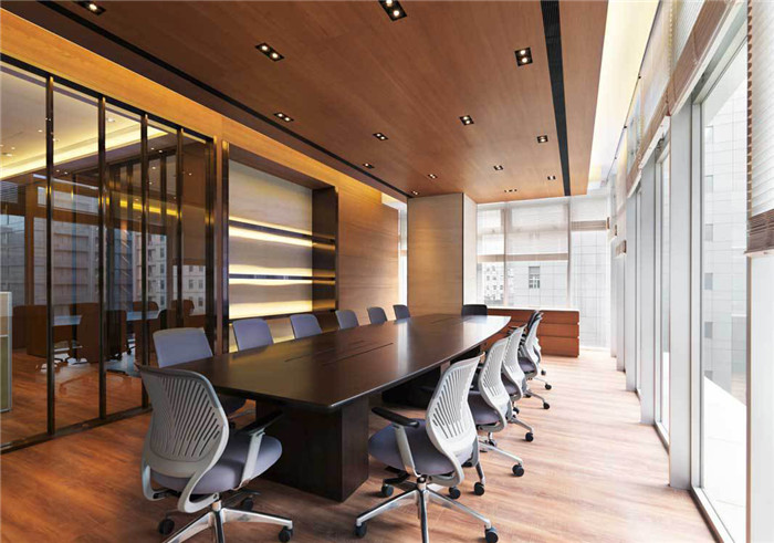 跨國集團(tuán)12人會(huì)議室裝修設(shè)計(jì)圖