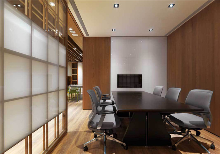 現(xiàn)代日式混搭風(fēng)跨國集團(tuán)辦公室裝修設(shè)計(jì)實(shí)景圖