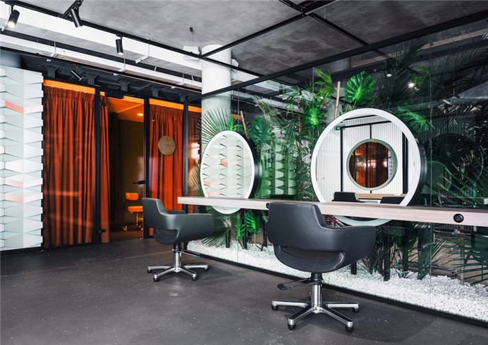 綠色工業(yè)風(fēng)GLAMY Beauty Spot頂級(jí)美容美發(fā)沙龍裝修設(shè)計(jì)圖