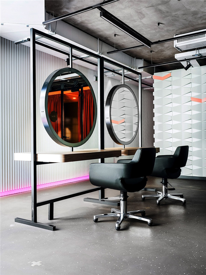 工業(yè)風(fēng)美發(fā)沙龍店面裝修設(shè)計(jì)方案