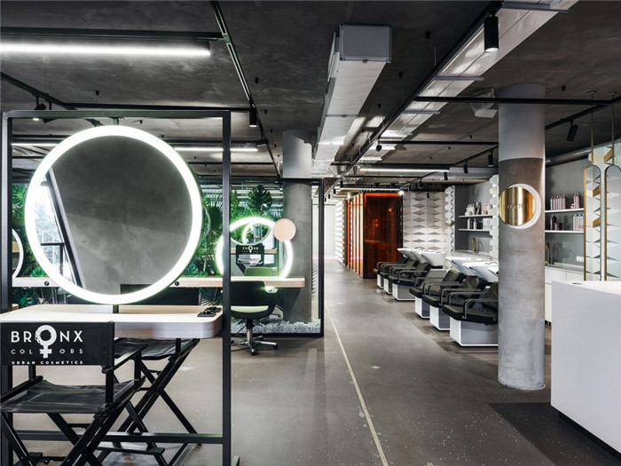 時(shí)尚美發(fā)沙龍店面裝修設(shè)計(jì)案例