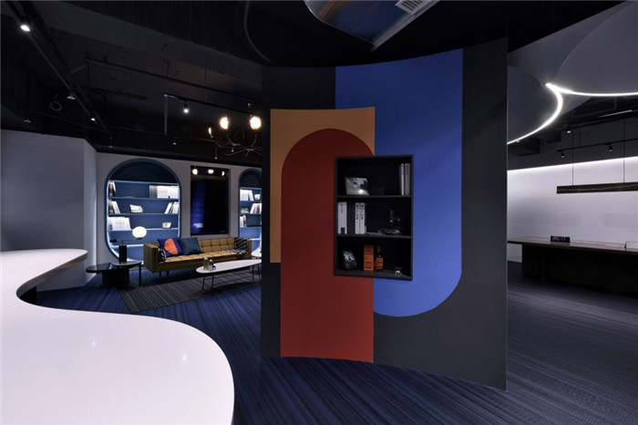 臺灣波龍藝術(shù)地毯設(shè)計(jì)公司辦公室展廳裝修設(shè)計(jì)圖