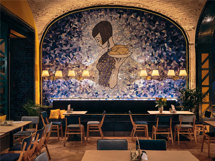 以復(fù)古劇院為靈感的波西米亞風(fēng)燒烤餐廳設(shè)計(jì)裝修實(shí)景圖