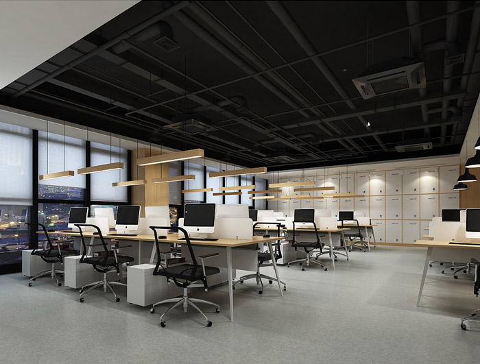 原木色時尚簡約風(fēng)少兒英語培訓(xùn)機(jī)構(gòu)辦公室裝修效果圖