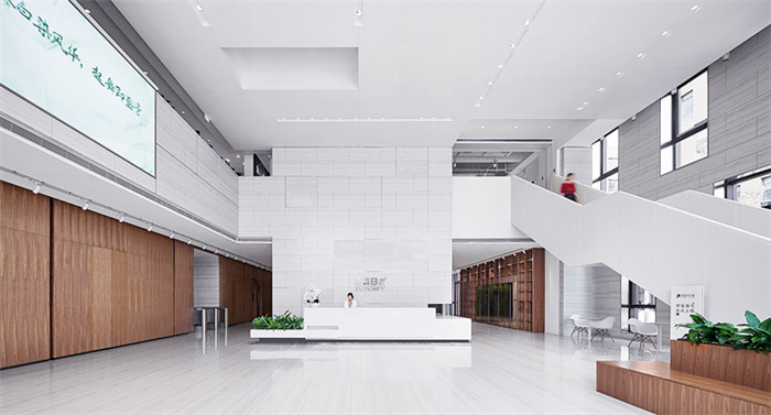 大型裝飾集團(tuán)辦公樓接待大廳裝修設(shè)計(jì)圖 大型裝飾集團(tuán)辦公樓接待大廳裝修設(shè)計(jì)圖