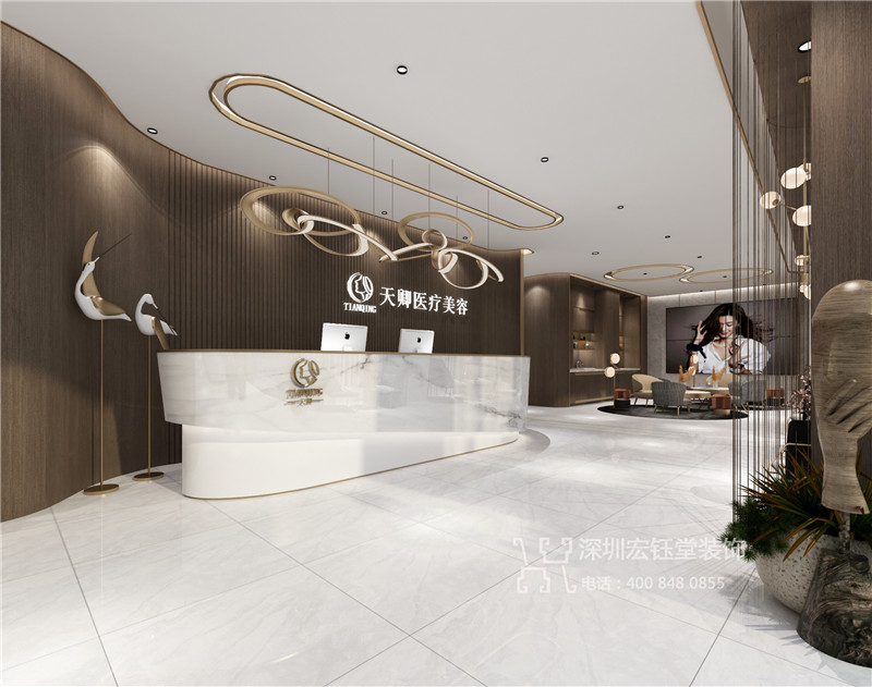 鄭州天卿醫(yī)療美容會(huì)所接待大廳裝修設(shè)計(jì)方案效果圖 鄭州天卿醫(yī)療美容會(huì)所接待大廳裝修設(shè)計(jì)方案效果圖