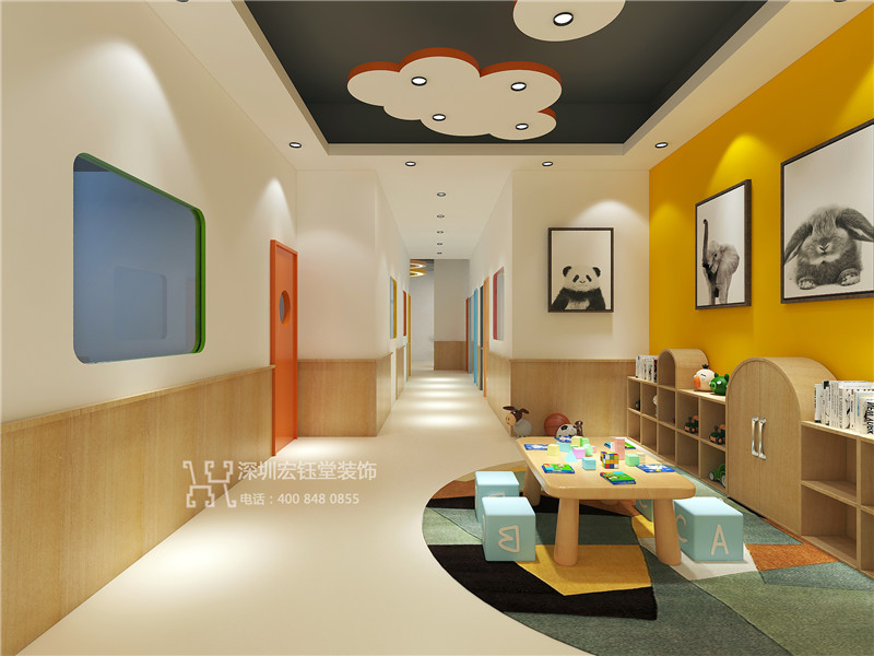 鄭州3Q兒童商學(xué)院培訓(xùn)機(jī)構(gòu)走廊設(shè)計效果圖 鄭州3Q兒童商學(xué)院培訓(xùn)機(jī)構(gòu)走廊設(shè)計效果圖