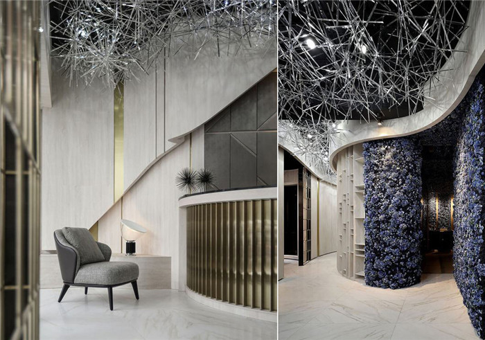 精致大氣的高端美發(fā)沙龍會(huì)所裝修設(shè)計(jì)實(shí)景圖 精致大氣的高端美發(fā)沙龍會(huì)所裝修設(shè)計(jì)實(shí)景圖