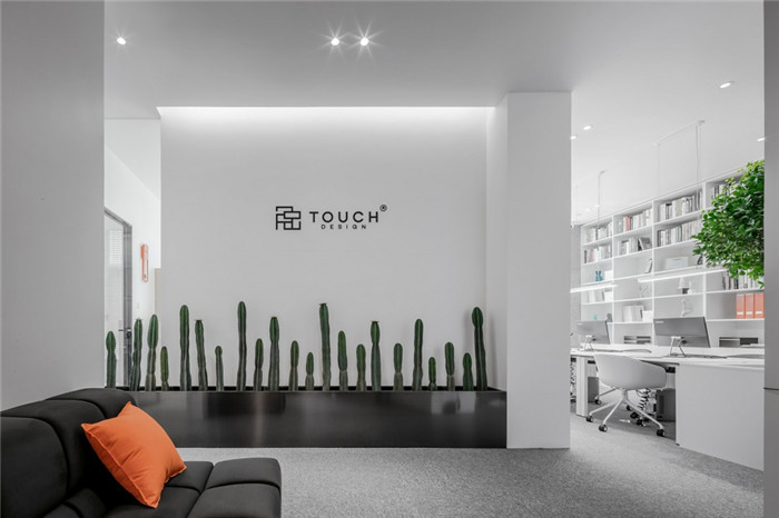 極簡風(fēng)辦公室入口裝修效果圖