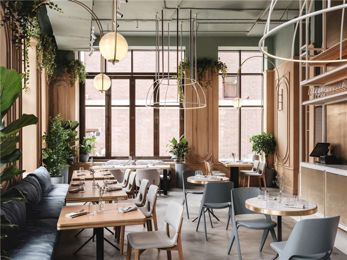 綠植環(huán)繞的國外融合主題餐廳裝修設(shè)計實景圖 綠植環(huán)繞的國外融合主題餐廳裝修設(shè)計實景圖