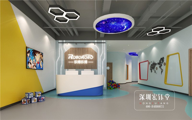 樂博樂博機器人鄭州童年時光店裝修效果圖
