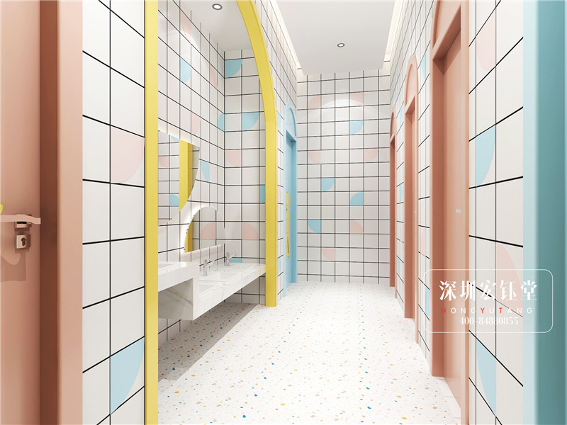 鄭州維貝尼連鎖早教衛(wèi)生間裝修設(shè)計效果圖