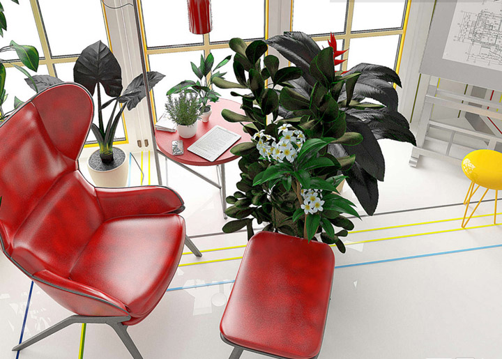 建筑設(shè)計辦公室裝修實景圖