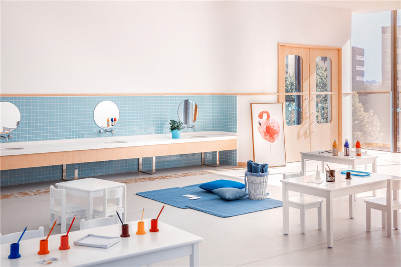 皇家蒙特梭利幼兒園美術(shù)教室裝修設計方案