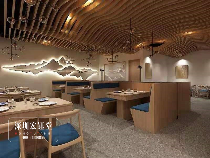 鄭州外婆印象特色連鎖餐廳用餐區(qū)設計圖